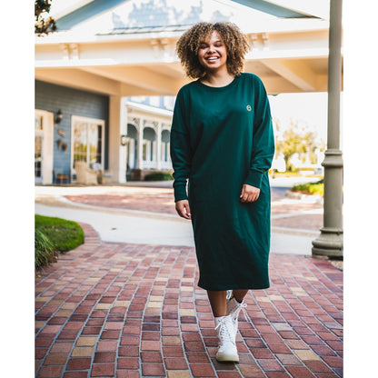 Pine Logo Sweatshirt Dress by Mikah