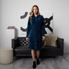 Colorblock Bonnie Dress Teal/Black