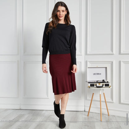 Hazel Skirt Burgundy