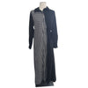 White & black Contrast Wrap Dress by Lilac Teen