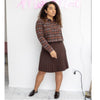 MM Pleated Skirt Chocolate