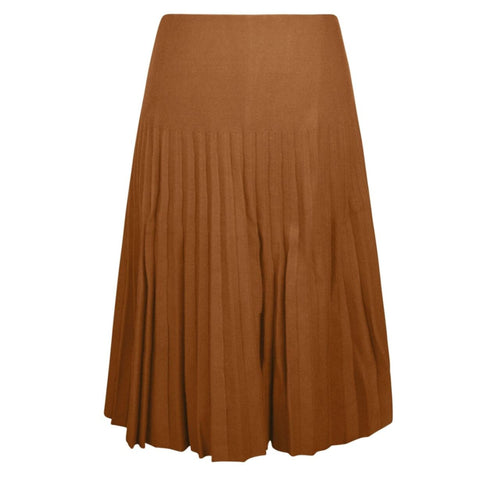 MM Pleated Skirt Camel