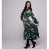 Gittel Green Silk Dress