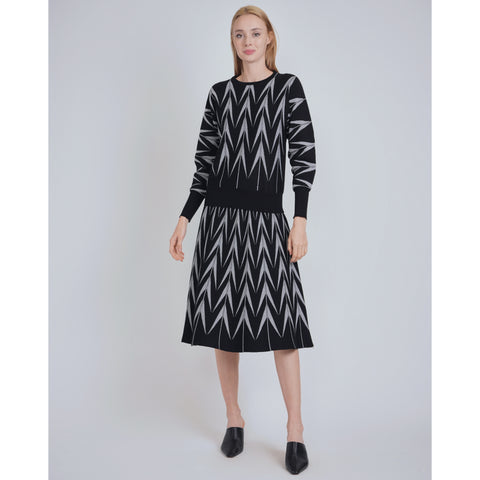 Silver Shimmer V Stripe Set by Yal