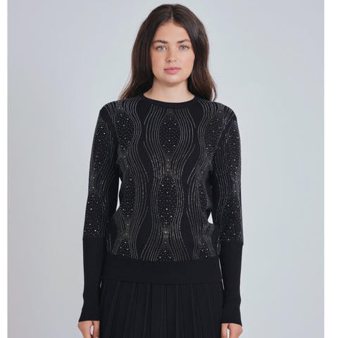 Studded Wave Yal Sweater