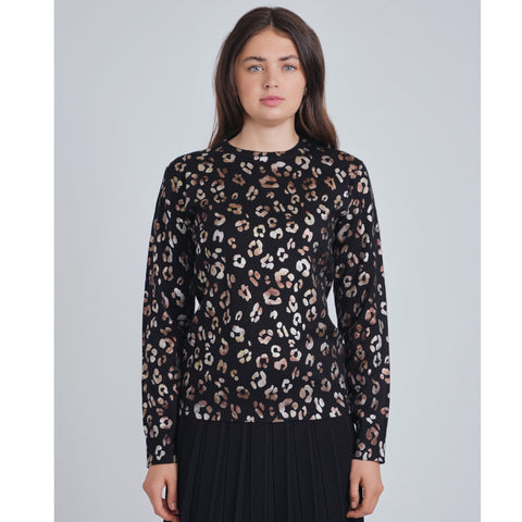 Leopard Foil Yal Sweater