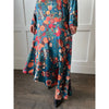 Theodora Teal Floral Dress