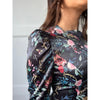 Corset Black Floral Midi Maxi Dress