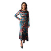 Theodora Teal Floral Dress