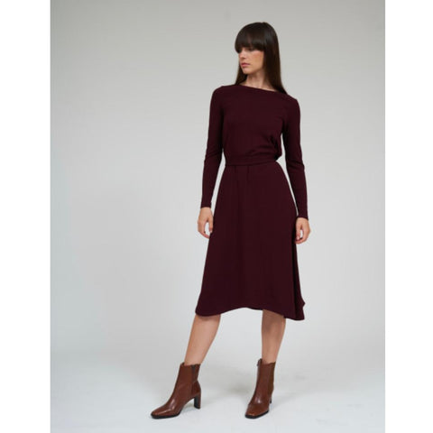 Wine Flow Dress by DF