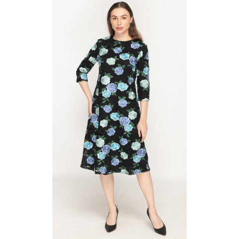 Aline Lace Dress Embroidered Floral