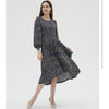 Side Ruffle Dress Navy by MM