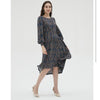 Side Ruffle Dress Navy by MM