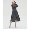 Side Ruffle Dress Navy by MM