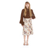 Leather Water Color Pleated Skirt Meme Teen
