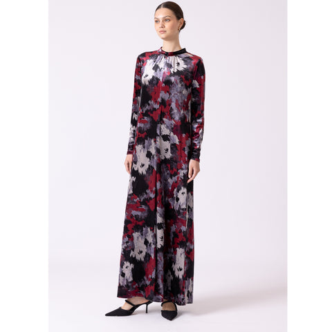 Rashiba Front Zip Velvet Robe