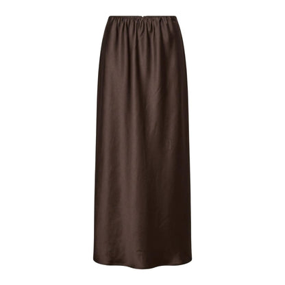 Brown Satin Skirt OC