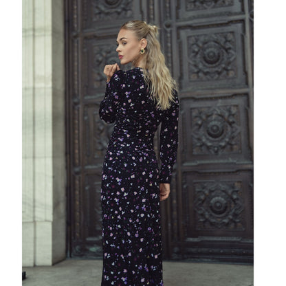 Michalie Midi Dress Preppy Floral Adina LV