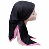 Solid Border Black Headscarf Itsyounique