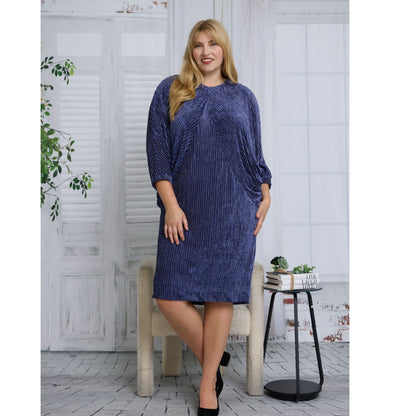 Janelle Navy Dress - The Mimi Boutique