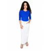 Straight Basic Twil Skirt White