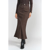Brown Mermaid Maxi Denim Skirt Adina LV