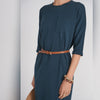 Pocket T-shirt Dress Indigo Adina LV - The Mimi Boutique