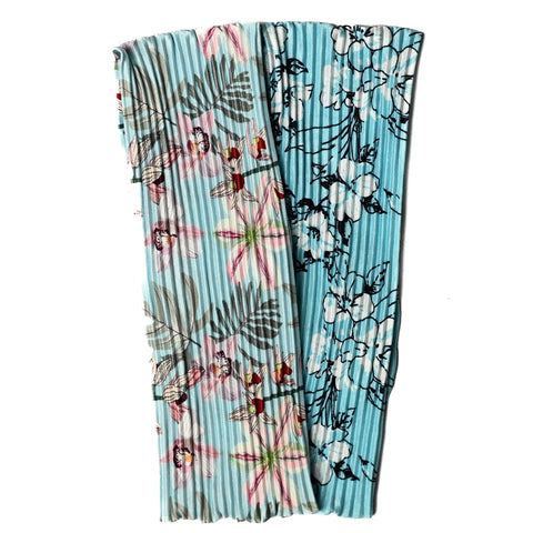 Azure Blossoms Pleated Headband Nicsessories