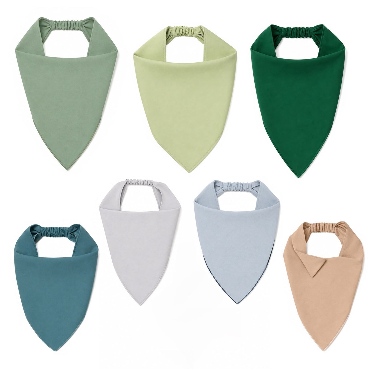 Solid Colors Pre-tied Bandana Nicsessories