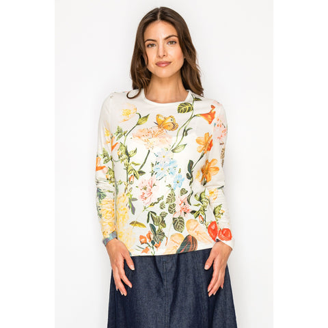 Bright Floral Printed Tee