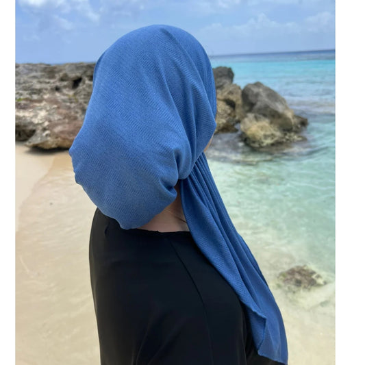 Dri Fit SB Pre-Tied Headscarf Blue Jean
