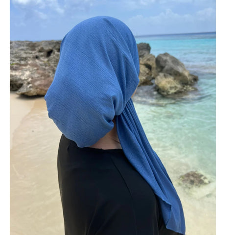 Dri Fit SB Pre-Tied Headscarf Blue Jean