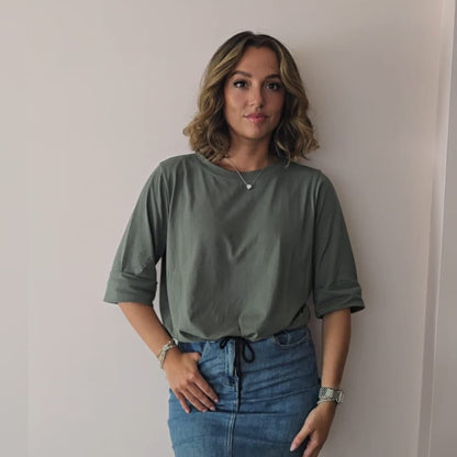Drawstring Top Reimagined by Align 3 Colors