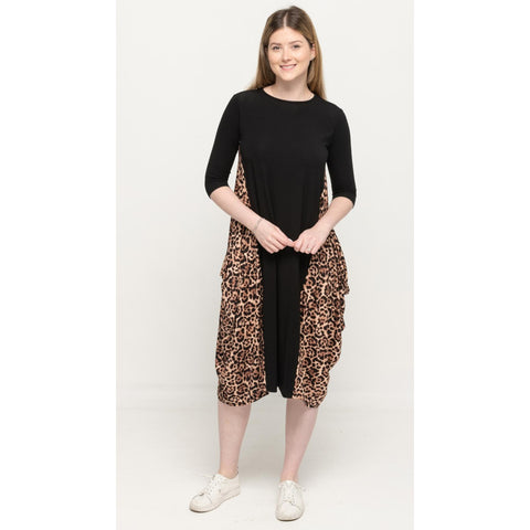 Georgiana Dress Natural Leopard
