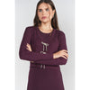 Eggplant Bow Cardigan Adina LV