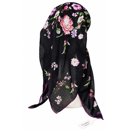 Winter Floral Pre-Tied Headscarf SG