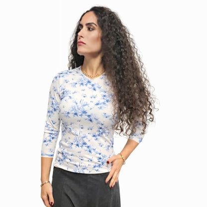 Large Paisley Print Tshirt Lilac Teen