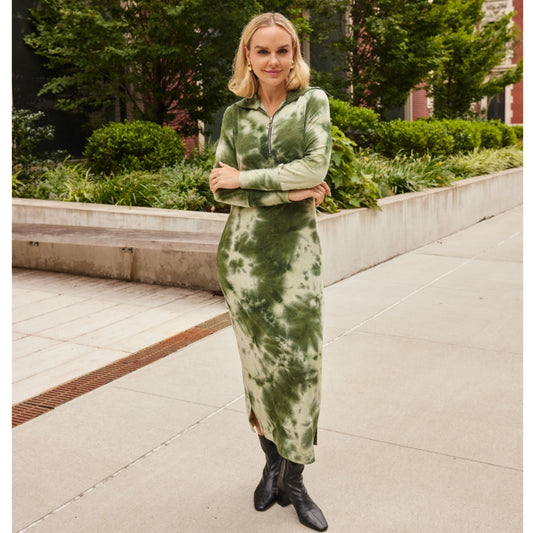 Bonnie Maxi Green Tie Dye