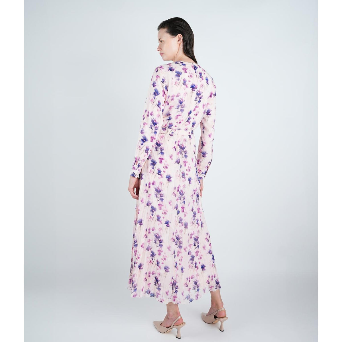 Pink Meadow Belted Dress - The Mimi Boutique