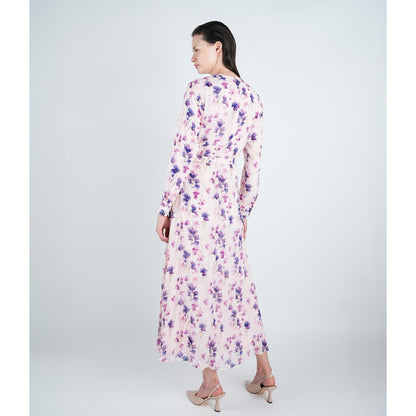 Pink Meadow Belted Dress - The Mimi Boutique