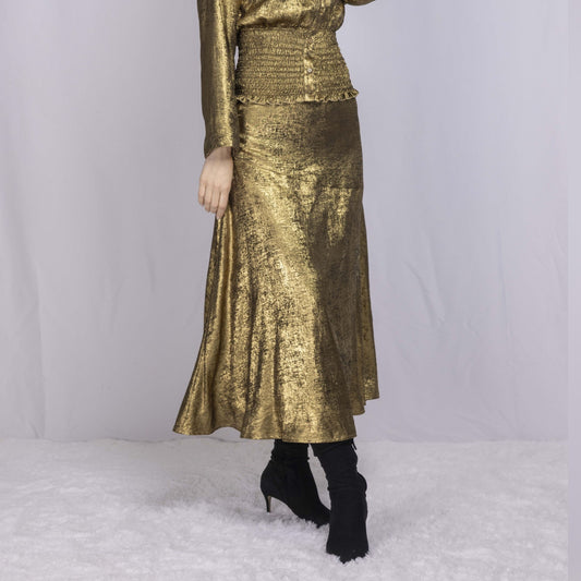 Gold Aline Skirt