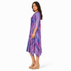 Georgiana Dress Pink Blue Tie Dye