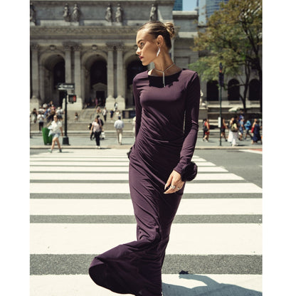 Faye Maxi Deep Plum Adina LV