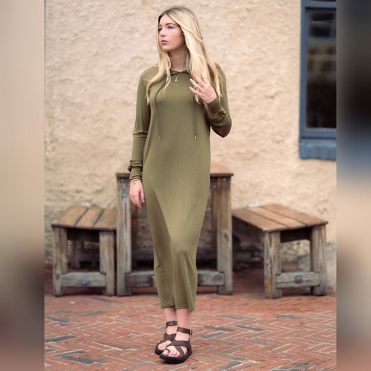 All Day Maxi Dress Olive Align