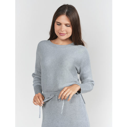 Sweater Rib Top Gray Adina LV