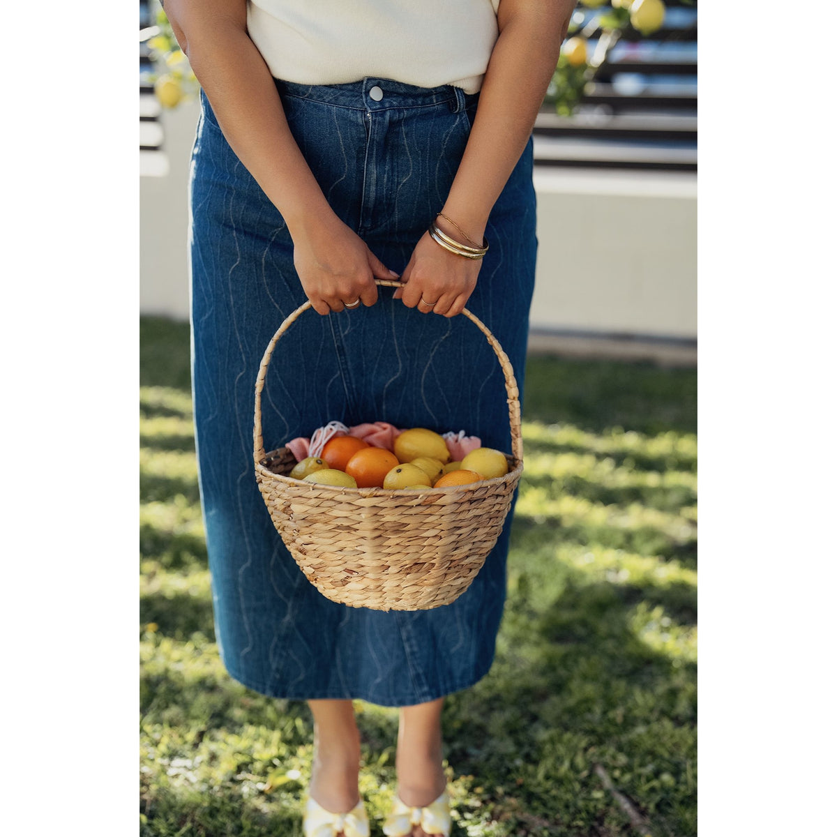 Denim V Skirt Code Plus