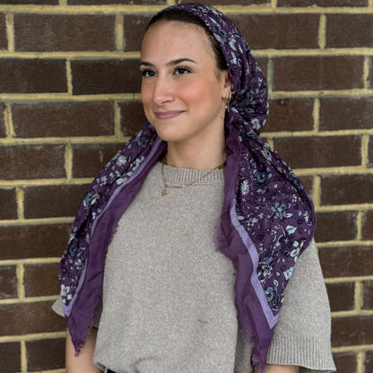 Fall Floral Pre-Tied Scarf Atifa