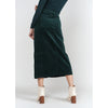 Fray Detail Skirt Emerald Corduroy Adina LV