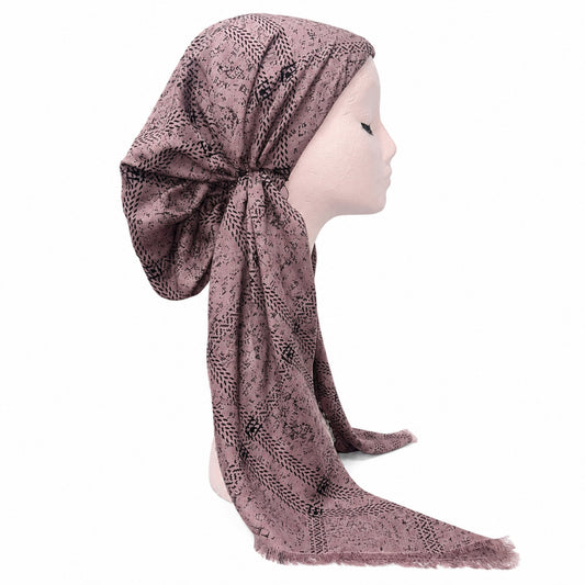Plaid Print Headscarf Dacee