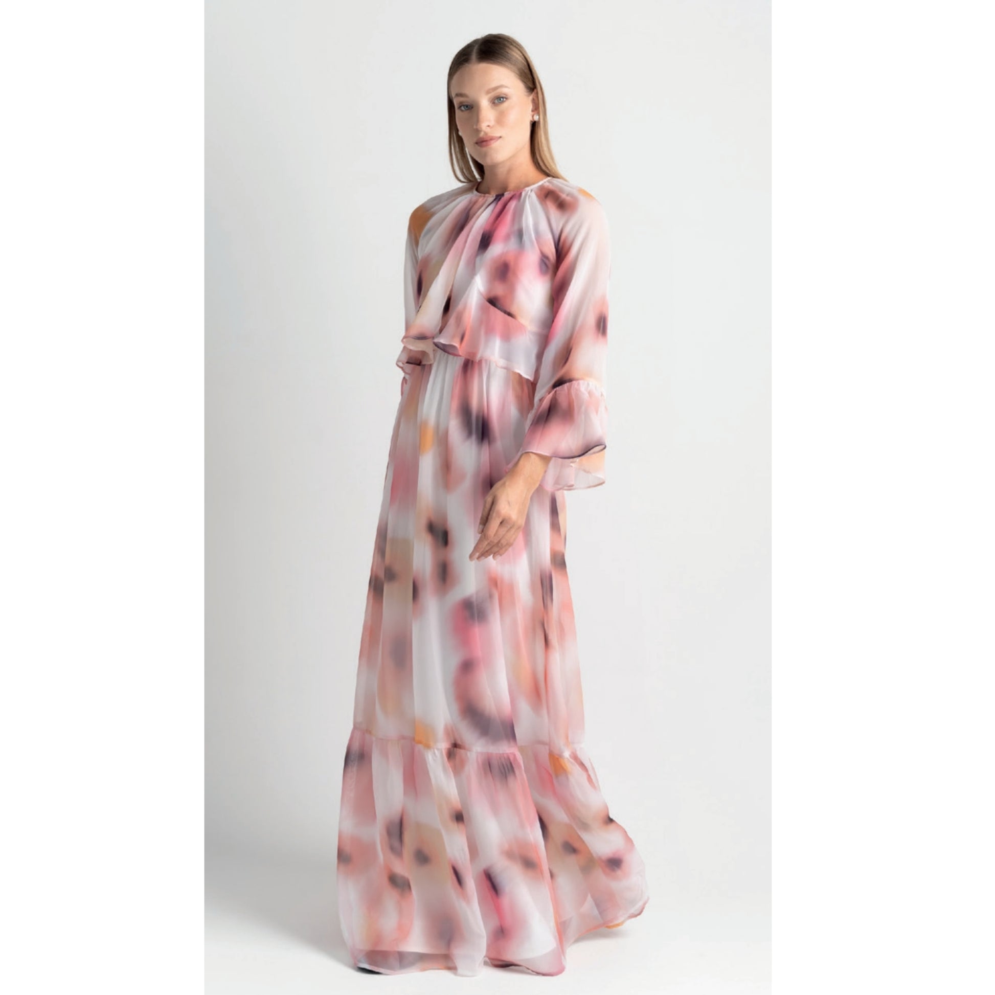 Sunset Chiffon Gown - The Mimi Boutique